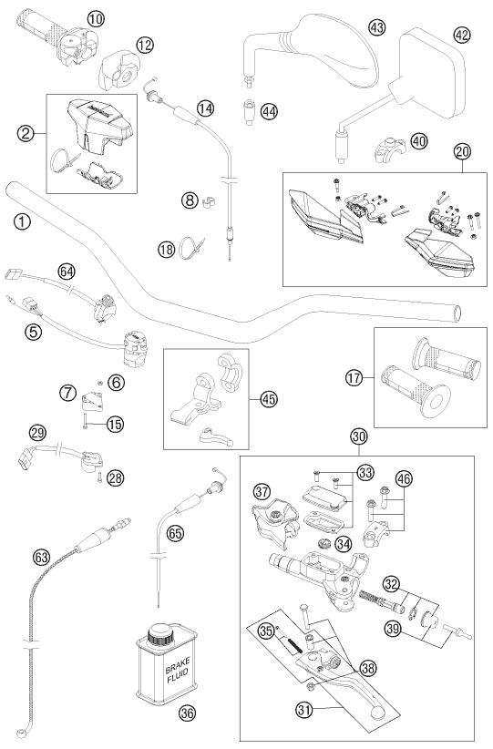 Explosionsgrafik LENKER, ARMATUREN