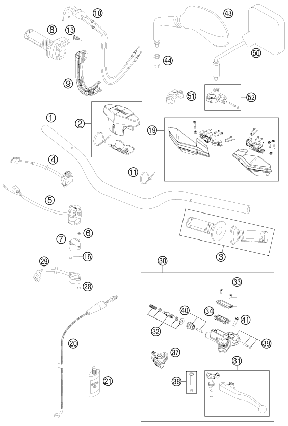 Explosionsgrafik LENKER, ARMATUREN