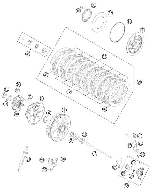 Explosionsgrafik KUPPLUNG