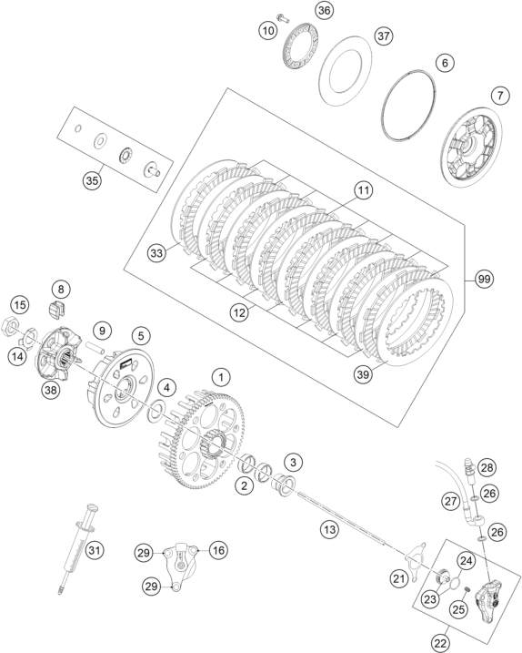 Explosionsgrafik KUPPLUNG