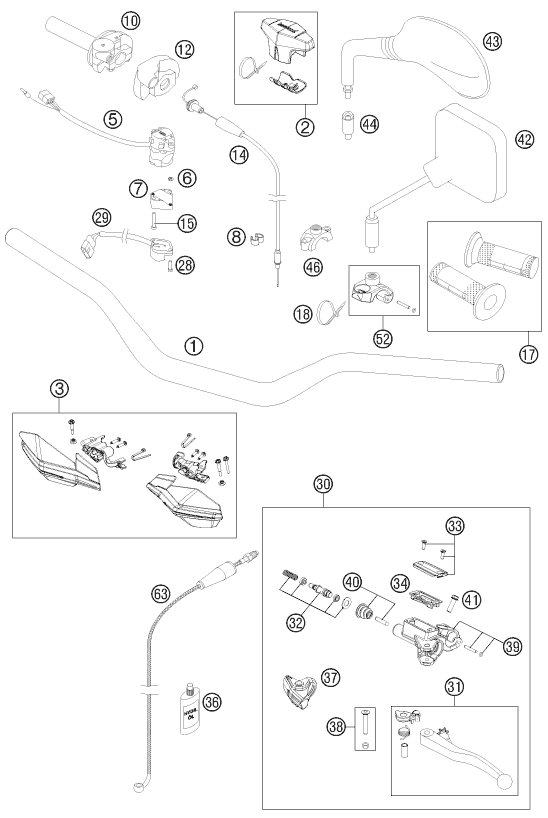 Explosionsgrafik LENKER, ARMATUREN