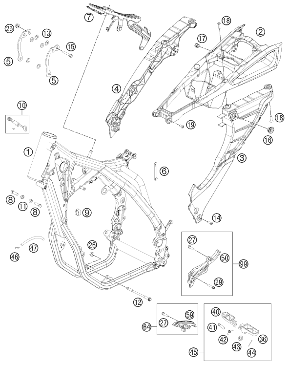 Explosionsgrafik RAHMEN