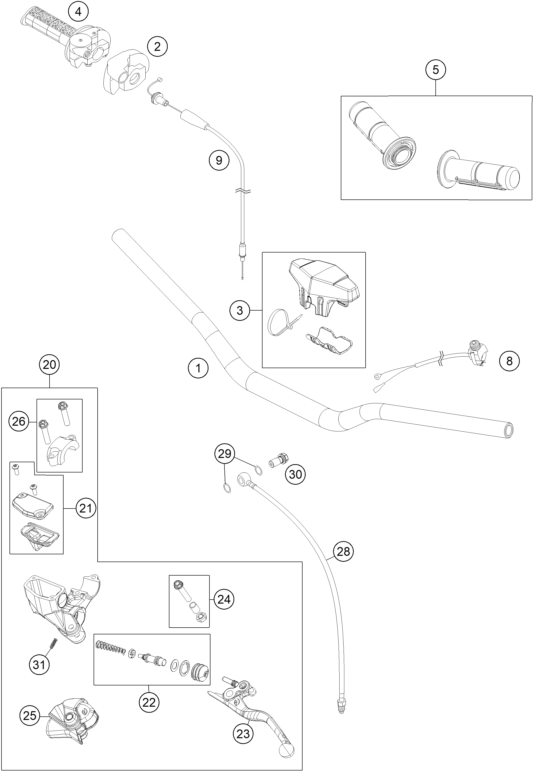 Explosionsgrafik LENKER, ARMATUREN