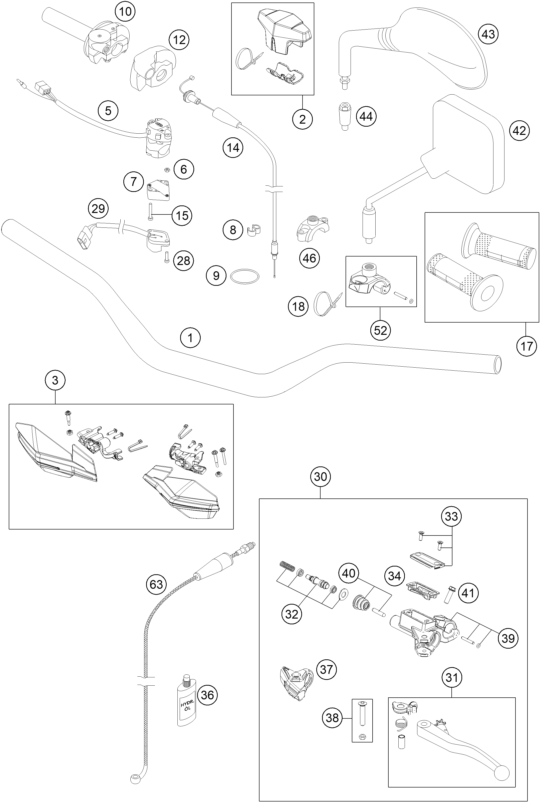 Explosionsgrafik LENKER, ARMATUREN
