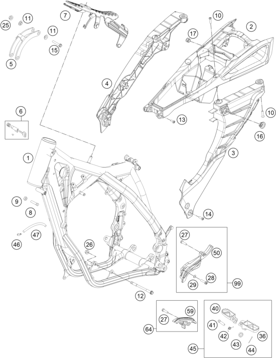 Explosionsgrafik RAHMEN