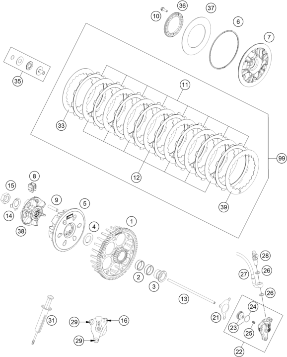 Explosionsgrafik KUPPLUNG