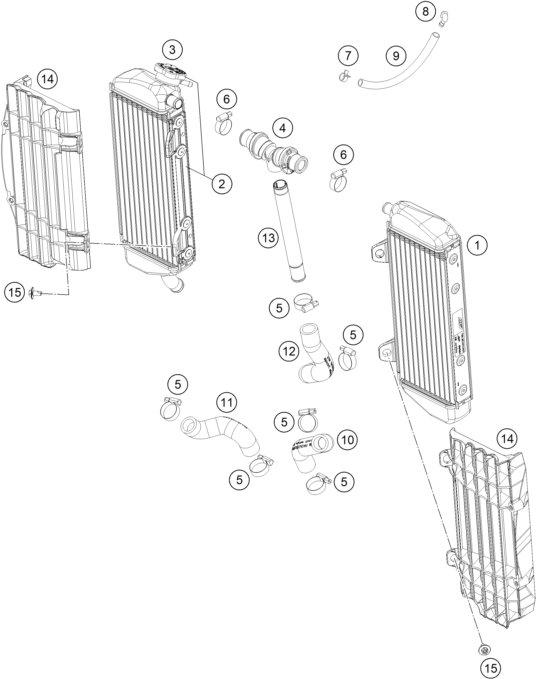 Explosionsgrafik KÜHLSYSTEM