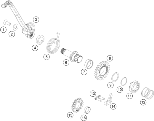 Explosionsgrafik KICKSTARTER