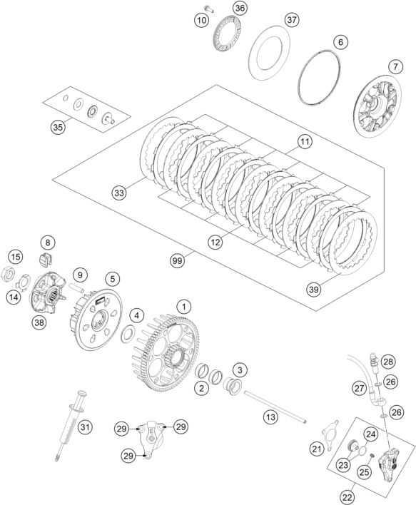 Explosionsgrafik KUPPLUNG
