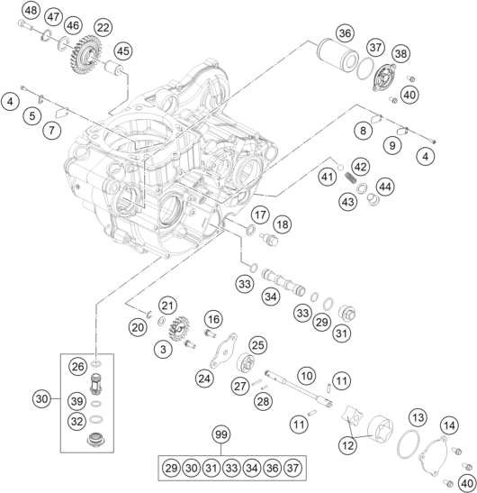 Explosionsgrafik SCHMIERSYSTEM