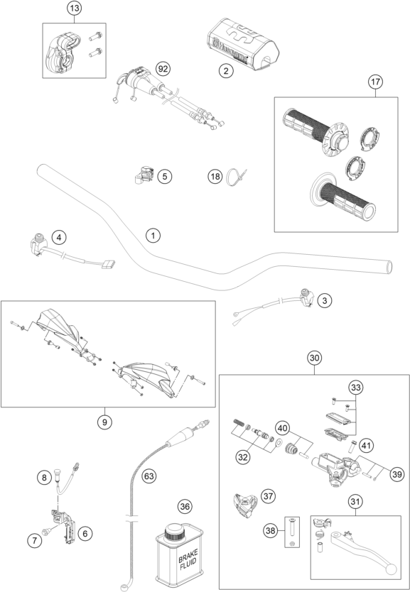 Explosionsgrafik LENKER, ARMATUREN