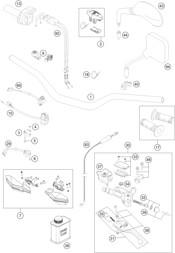 Explosionsgrafik LENKER, ARMATUREN