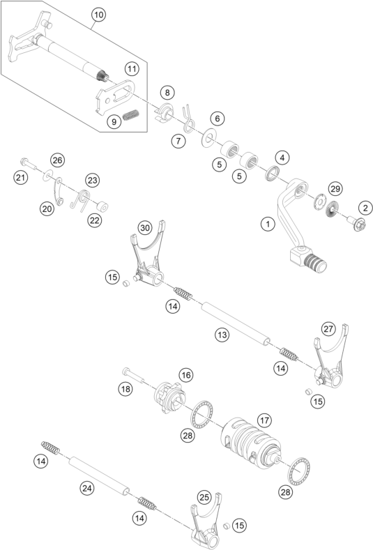 Explosionsgrafik SCHALTUNG