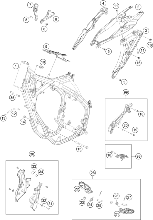 Explosionsgrafik RAHMEN