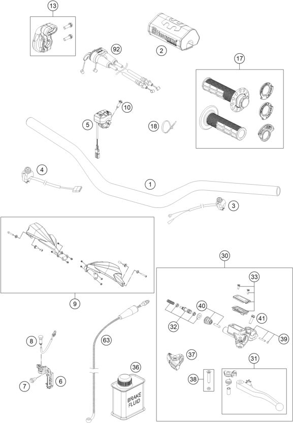 Explosionsgrafik LENKER, ARMATUREN