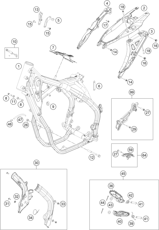 Explosionsgrafik RAHMEN