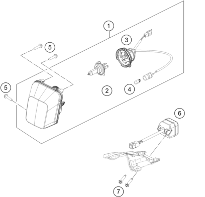 Explosionsgrafik LICHTANLAGE