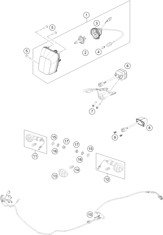 Explosionsgrafik LICHTANLAGE