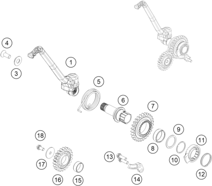 Explosionsgrafik KICKSTARTER