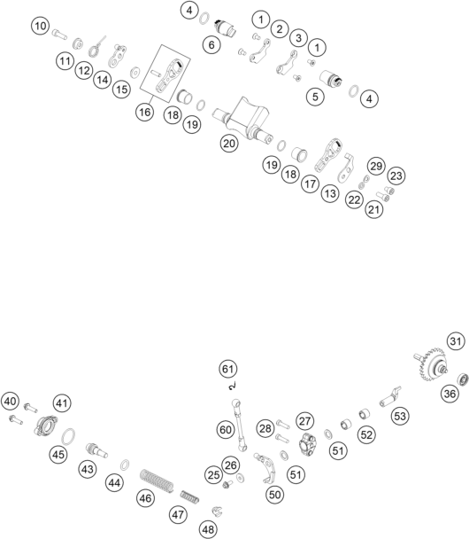 Explosionsgrafik AUSLASSSTEUERUNG