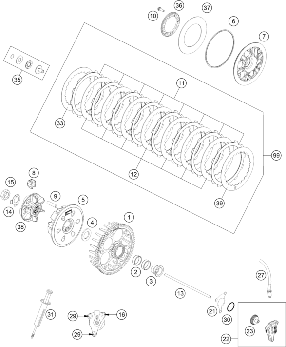 Explosionsgrafik KUPPLUNG