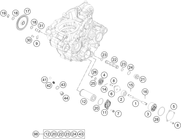 Explosionsgrafik SCHMIERSYSTEM