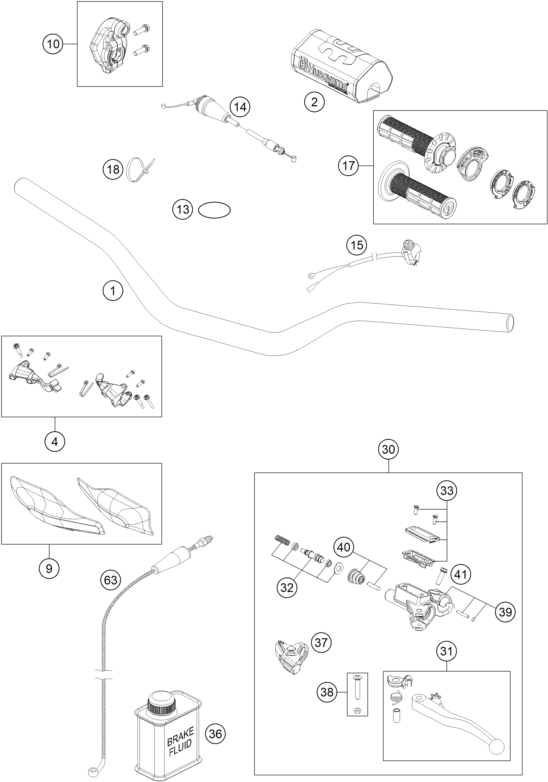 Explosionsgrafik LENKER, ARMATUREN