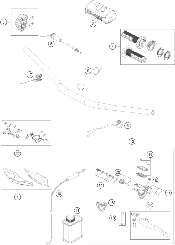 Explosionsgrafik LENKER, ARMATUREN