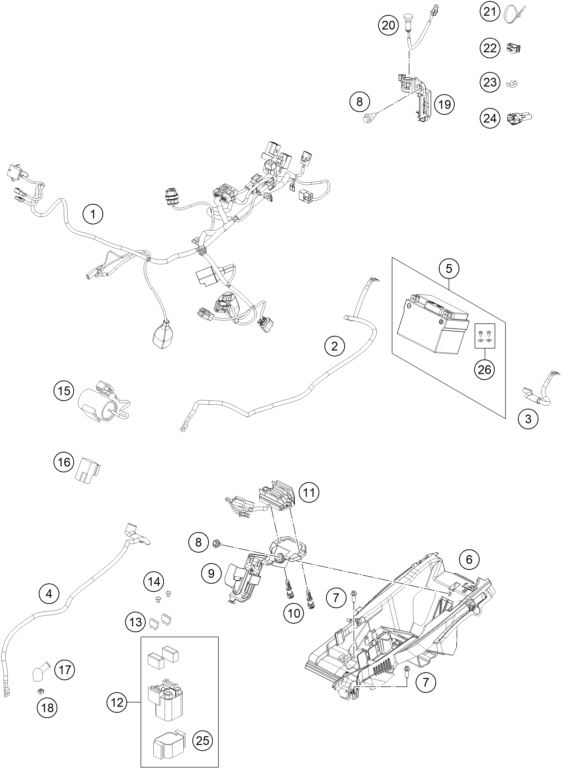 Explosionsgrafik KABELSTRANG
