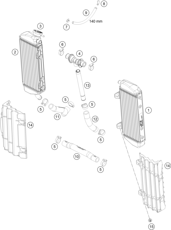 Explosionsgrafik KÜHLSYSTEM