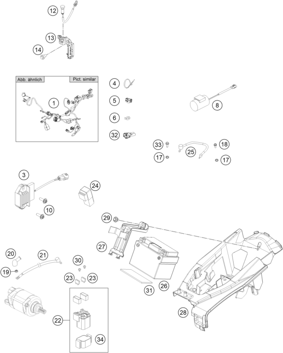 Explosionsgrafik KABELSTRANG
