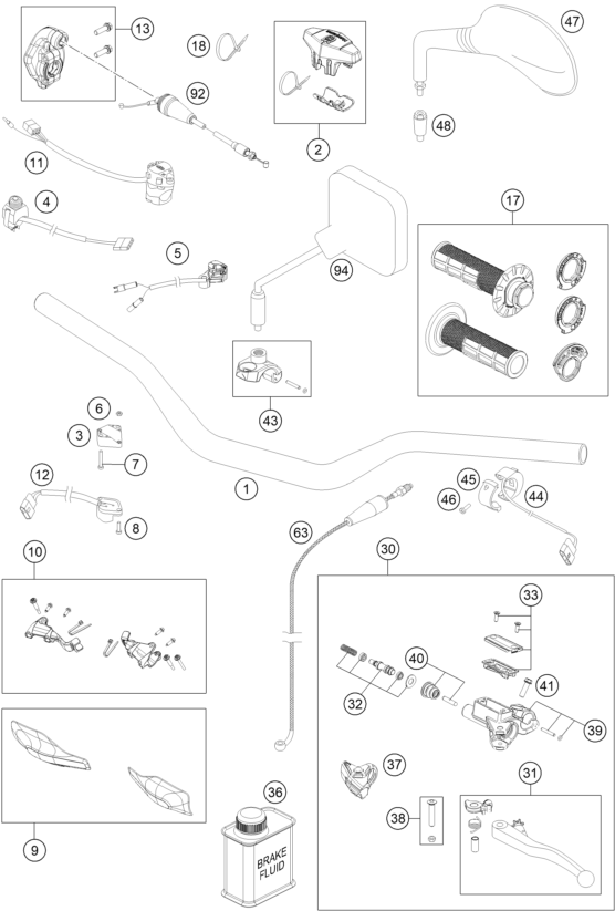 Explosionsgrafik LENKER, ARMATUREN