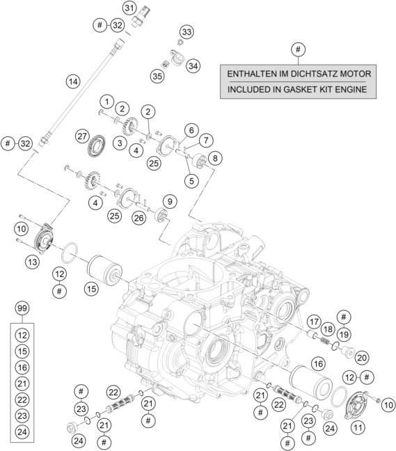 Explosionsgrafik SCHMIERSYSTEM