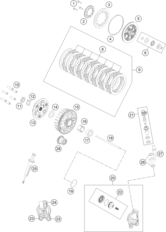 Explosionsgrafik KUPPLUNG