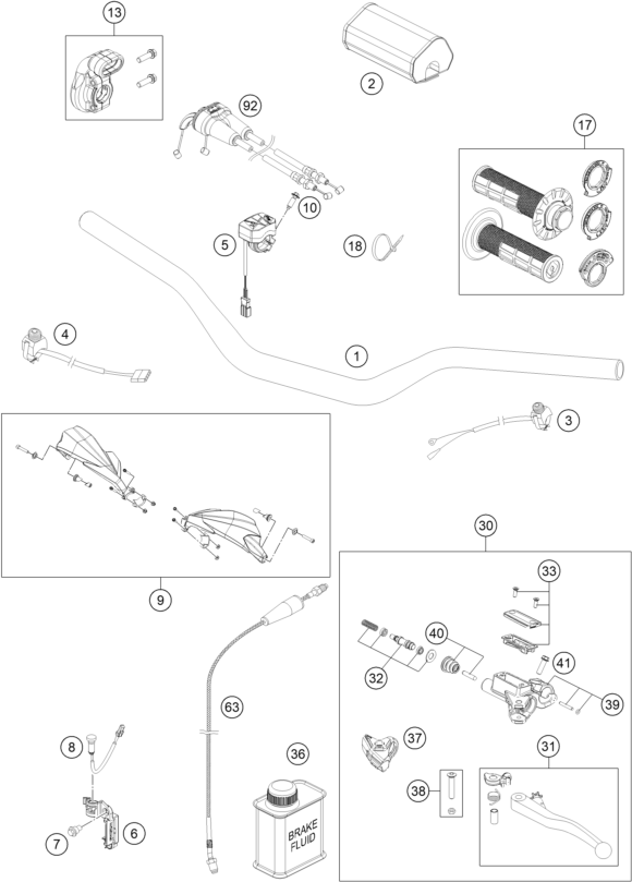 Explosionsgrafik LENKER, ARMATUREN