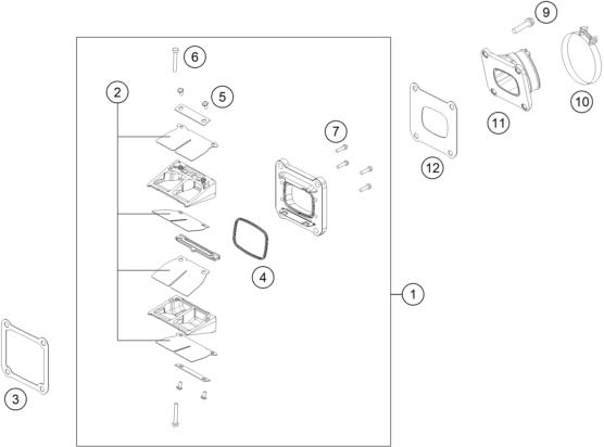 Explosionsgrafik MEMBRANGEHÄUSE