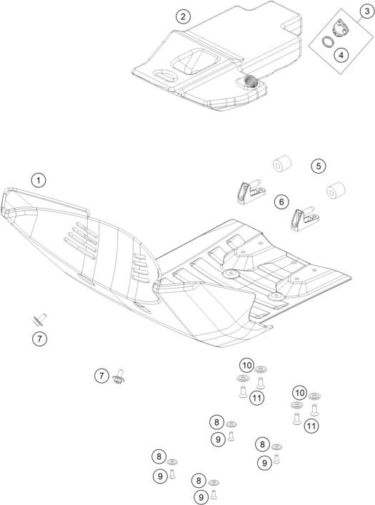 Explosionsgrafik MOTORSCHUTZ