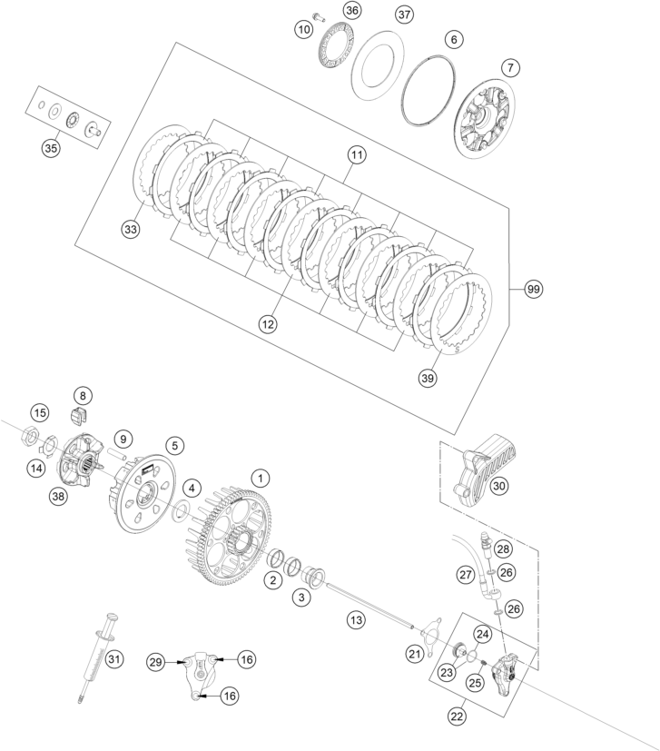 Explosionsgrafik KUPPLUNG