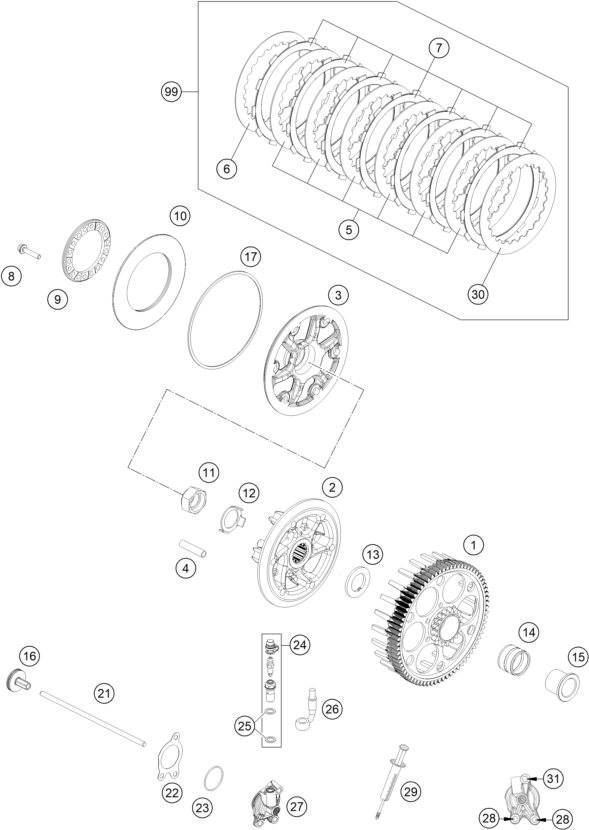Explosionsgrafik KUPPLUNG