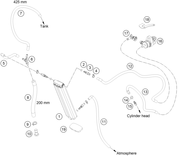 Explosionsgrafik AKTIVKOHLEFILTER