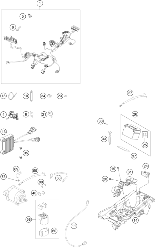 Explosionsgrafik KABELSTRANG