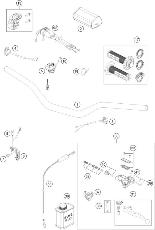 Explosionsgrafik LENKER, ARMATUREN