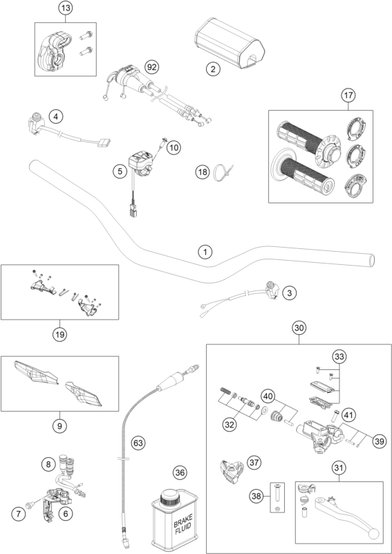Explosionsgrafik LENKER, ARMATUREN