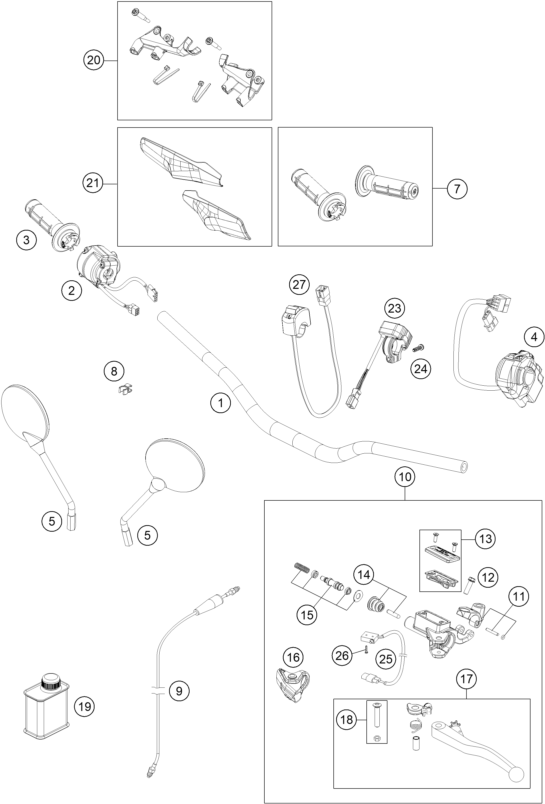Explosionsgrafik LENKER, ARMATUREN