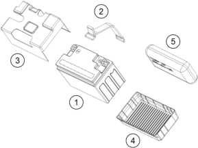 Explosionsgrafik BATTERIE