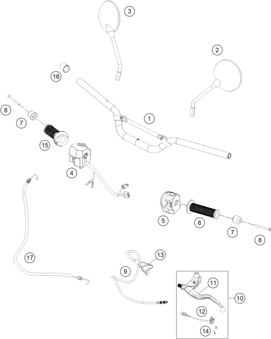 Explosionsgrafik LENKER, ARMATUREN