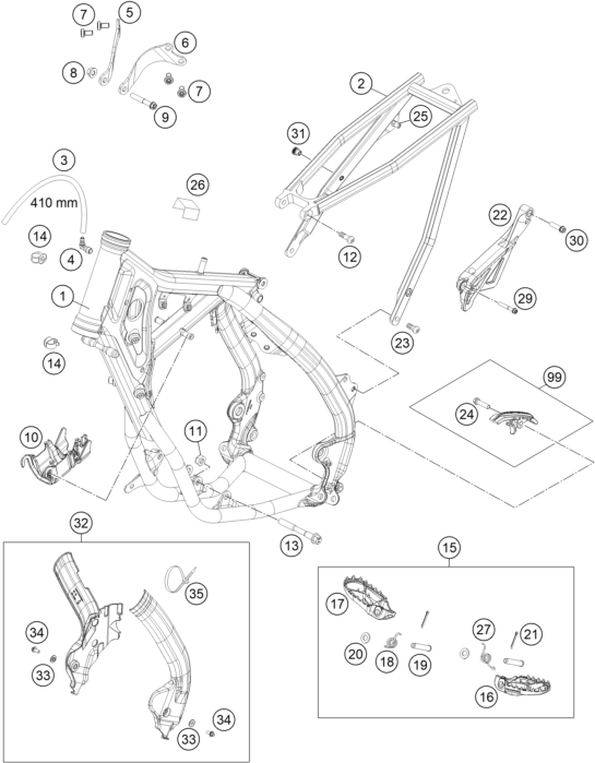 Explosionsgrafik RAHMEN