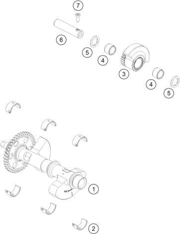 Explosionsgrafik AUSGLEICHSWELLE