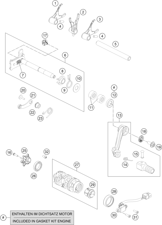 Explosionsgrafik SCHALTUNG