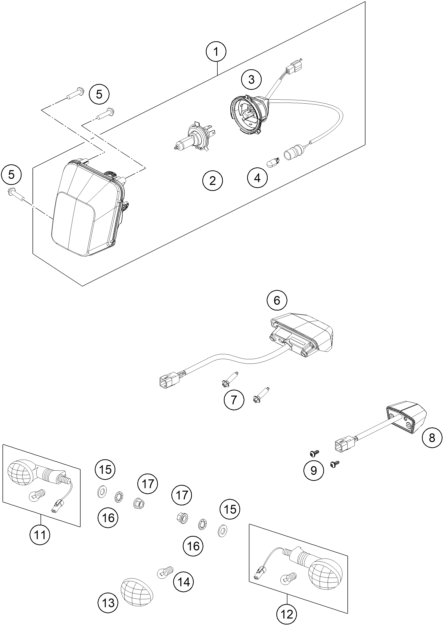 Explosionsgrafik LICHTANLAGE
